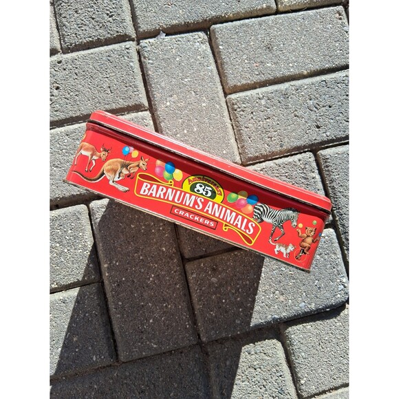 Barnum's Animals Crackers Tin Box Container 85 Anniversary Vintage Dated 1987 - Picture 3 of 4